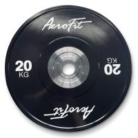 Бамперные диски для кроссфита, черные AeroFit AFBD 20 кг