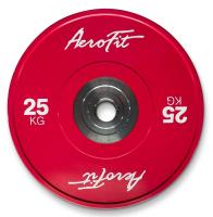 Бамперные диски для кроссфита, цветные AeroFit AFBDC25кг